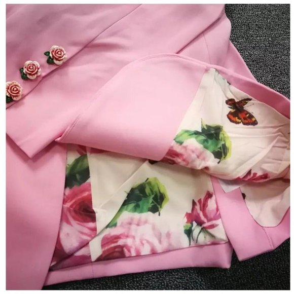 The Jossee Gorgeous Pink Blazer Jacket Small Medium - Picture 5 of 8